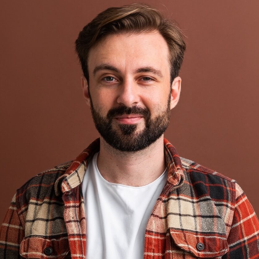 Andsome Man On Brown Background Cajryjg.jpg